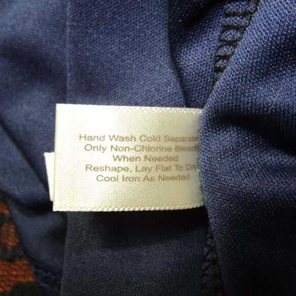 Boston Proper Navy Blue Lace Cap Sleeve V-Neck Top Womens Size M Lined New Tag - Picture 9 of 11